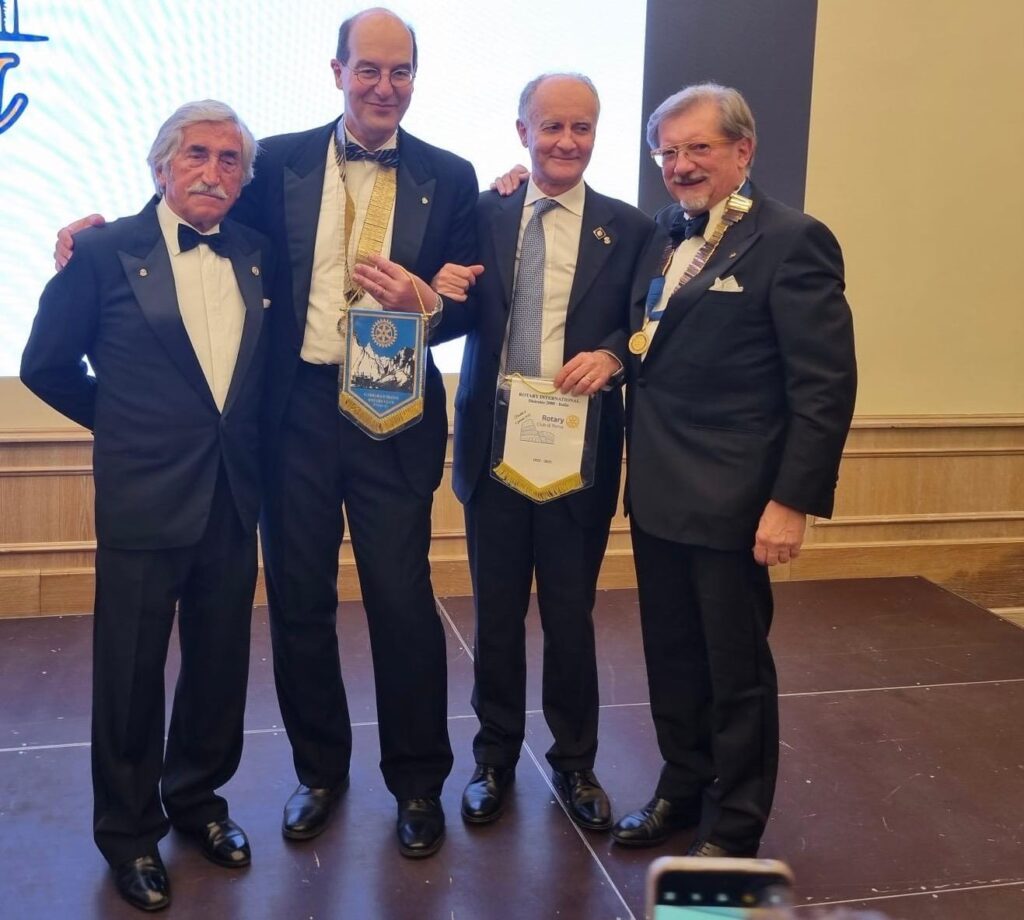 La celebrazione del centenario del Rotary di Roma assieme al Rotary gemellato di Carrara e Massa